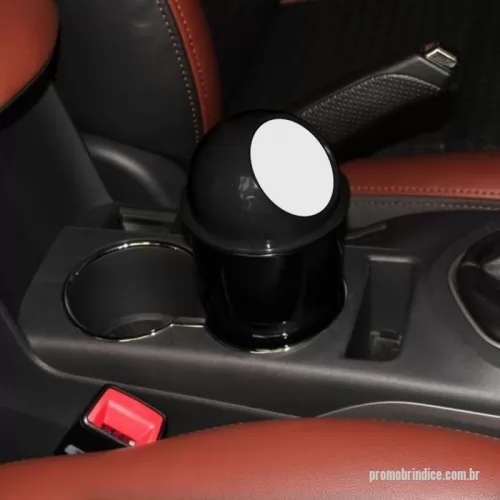 Lixeira para automóvel personalizada - Mini lixeira portátil com tampa removível - para automóvel e escritório.  Material Principal: PP