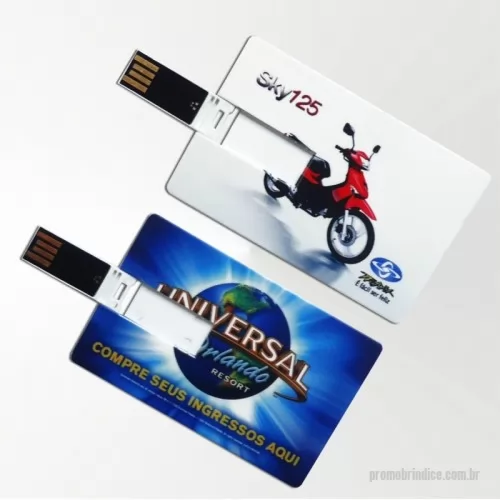 Pen Drive personalizado - Pen drive em formato de cartão personalizado com gravação digital.