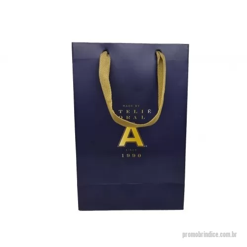 Sacola de papel personalizada - Sacola de Papel em offset Personalizada diversos tamanhos