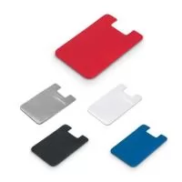 Porta cartões para celular em PVC com autocolante. 56 x 89 x 1 mm