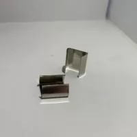 Garrinha lisa para fechamento de cordão Tamanho: 10mm Banho: Níquel Fabricante: Brustelo