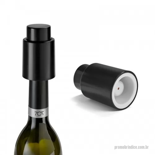 Acessório para vinho personalizado - Rolha de vácuo para garrafa em ABS. Food grade. ø48 x 73 mm