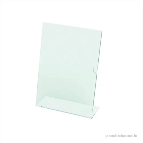 Acrílico personalizado - Porta Folhas para Balcão em Acrílico. Tamanhos A6, A5 e A4. Em posição retrato.  Em formato 
