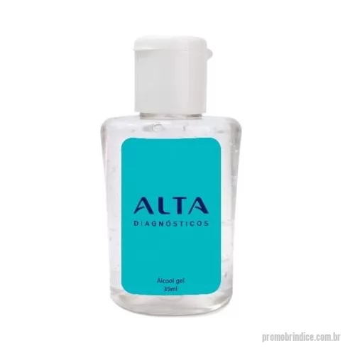 Álcool em gel personalizado -  Gel Antisséptico 70%  Frasco de 35 ml  Tampa Flip Top  Personalizado.