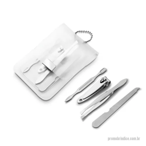 Alicate de unha personalizado - Kit manicure em Bolsa simples com 4 peças 