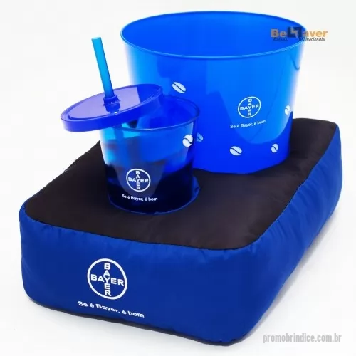 Almofada personalizada - Almofada Kit pipoca personalizado, contendo 1 balde de 4,2 litros e 1 copo de 550 ml com tampa e canudo. Fabricamos em várias cores- BELLAVER BOLSAS