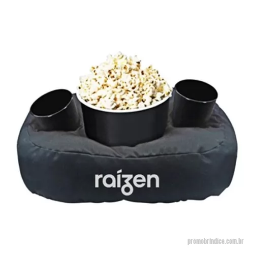 almofada porta pipoca personalizada - Kit pipoca, contém balde de pipoca, dois copos e almofada personalizada