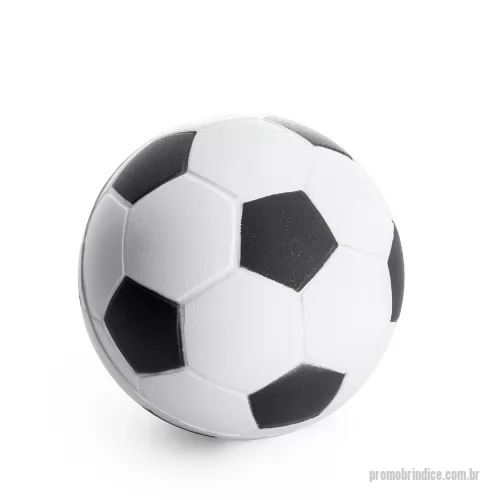 Antiestresse personalizado - Bola Anti-estresse Personalizada Para Brindes, produzido em material de espuma PU, possui o formato de bola de futebol, apenas na cor branca, tem o tamanho 63 mm. Amplo espaço para sua logo marca, ótima opção de brinde para seus clientes.