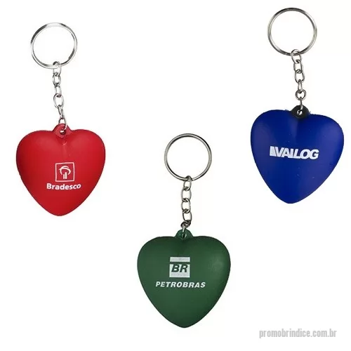 Antiestresse personalizado - Chaveiro Anti Stress Coração