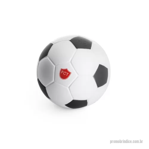 Antiestresse personalizado - Antiestresse em espuma PU em formato de bola de futebol. ø63 mm