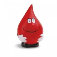  Anti-stress em espuma PU em formato de gota personalizada. Pode ser usado como anti-stress, bolinha do seu pet e até para atividades fisioterapeutas relaxantes. Ideal para brindes promocionais e eventos corporativos.