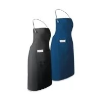 Avental em algodão e poliéster (180 g/m²) com fitas de ajuste e 2 bolsos frontais. 650 x 900 mm | Bolso int.: 80 x 140 mm | Bolso ext.: 250 x 160 mm