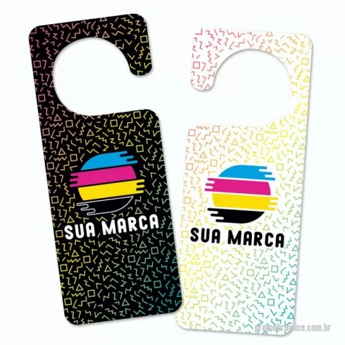 Aviso de porta personalizado - Avisos de Porta, feitos em PVC 1mm, cortados na laser e impressos em UV. Pode ser feito em qualquer tamanho e formato, de acordo com sua necessidade.