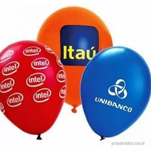 Balão personalizado - Balões de látex. 09 polegadas personalizados. Gravação de logo ou texto em até 4 cores