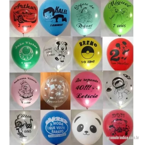 Balão personalizado - Balão com logo personalizado