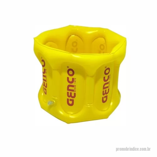 Balde de Gelo personalizado - BALDE INFLÁVEL - PERSONALIZADO DE PVC - TAMANHO 24X20