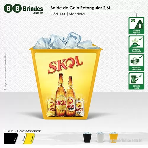 Balde de Gelo personalizado - Design prático e inovador, feito com matéria prima resistente.  Elaborado para o público que aprecia bons momentos em grupo e perfeito para restaurantes, bares e indústria de bebidas.