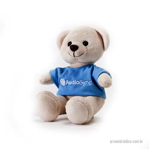 Bichinho de pelúcia personalizado - Urso de Pelúcia Personalização Bordada na Camiseta
