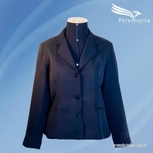 Blazer personalizado - Elegância e sofisticação na medida certa... Blazer feminino, modelo com botões, com tecido de alta qualidade e durabilidade, disponível em diversas cores e com tamanhos do P ao XG. Podendo ainda ser personalizada com seu logotipo em bordado