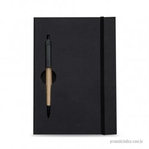 Bloco adesivado ecológico personalizado - bloco de anotações ecológico com caneta 