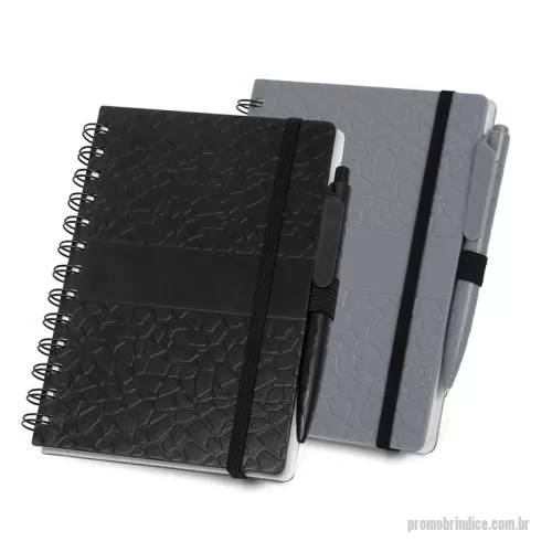 Bloco Anotações personalizado - Bloco de Anotações com Pautas e Caneta Personalizado