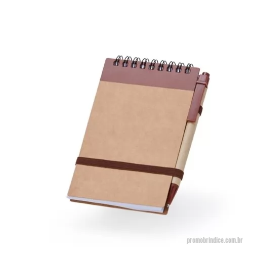 Bloco Anotações personalizado - Bloco de Anotações Ecológico com Caneta