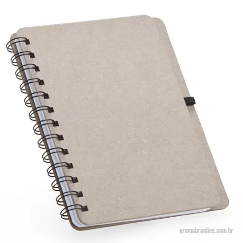 Bloco Anotações personalizado - Caderno Kraft B6 com Porta Caneta