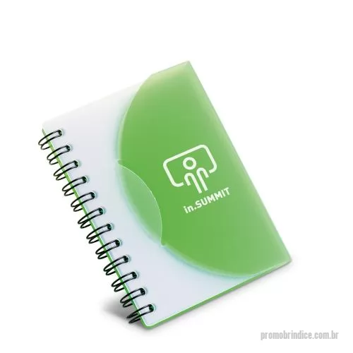 Bloco personalizado - Caderno A7 em PP com folhas lisas