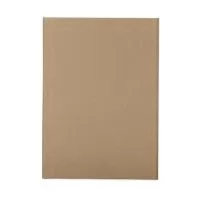 Kit ecológico para anotações, com capa kraft. Contém bloco pautado com aproximadamente 40 folhas marfim, bloco autoadesivo com aproximadamente 25 folhas amarelas, conjunto de 5 marcadores plásticos autoadesivos com aproximadamente 25 folhas, régua plástica 10 cm, régua de madeira 15 cm, borracha, apontador, dois lápis e uma caneta esferográfica azul 1.0mm com acionamento por clique. Altura :  21 cm Largura :  15,2 cm Espessura :  2,3 cm Medidas aproximadas para gravação (CxL):  19 cm x 13 cm Peso aproximado (g):  305