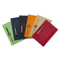 Tamanho 19,7 x 13,5 cm.Bloco de anotações brochura capa dura com 120 folhas pautadas destacáveis , acompanha caneta ecológica com clip plástico