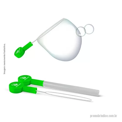Bolha de sabão personalizada - Bolhão de Sabão Gigante, feito com Plástico Premium (PSAI e PE) e sabão atóxico, ideal para o público infantil, o bolhão é interativo e permite fazer bolhas de sabão gigantes. Produto certificado no INMETRO.