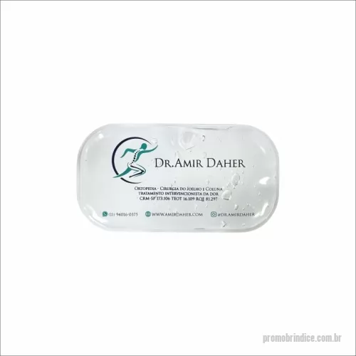 bolsa de gel personalizada - Bolsa de gel Retangular personalizado - tamanho - 15x8