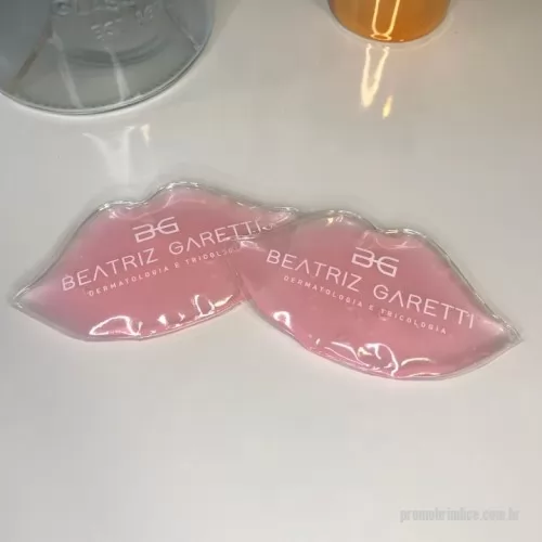 bolsa de gel personalizada - Bolsa modelo labio gel, para pós operatorio e procedimentos estéticos, personalizado, pode usar quente e frio