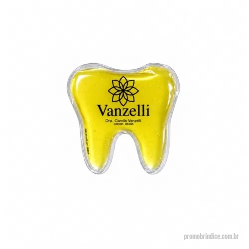 bolsa de gel personalizada - BOLSA DE GEL FORMATO DENTE - 10X10