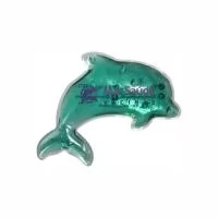 BOLSA DE GEL FORMATO GOLFINHO - GELOX - 7CM - GEL CLÍNICO - MATERIAL PVC - LOGO DE SUA PREFERÊNCIA 