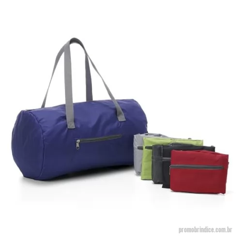 Bolsa Esportiva personalizada - Bolsa esportiva de 22 litros em poliéster impermeável com dois compartimentos. Gravação da logomarca em 1 cor já inclusa.