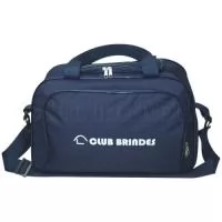 Bolsa com bolso frontal, alça de mão, alça de ombro regulável e removível. Disponível em várias cores. 