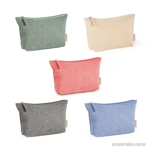 Bolsa multifunções personalizada - Bolsa multifunções em 70% algodão reciclado e 30% poliéster reciclado (140 g/m²)  Bolsa multifunções em 70% algodão(SAMOSIR M) reciclado e 30% poliéster reciclado (140 g/m²).   Interior com forro 100% algodão. 200 x 125 x 40 mm    CRB92366