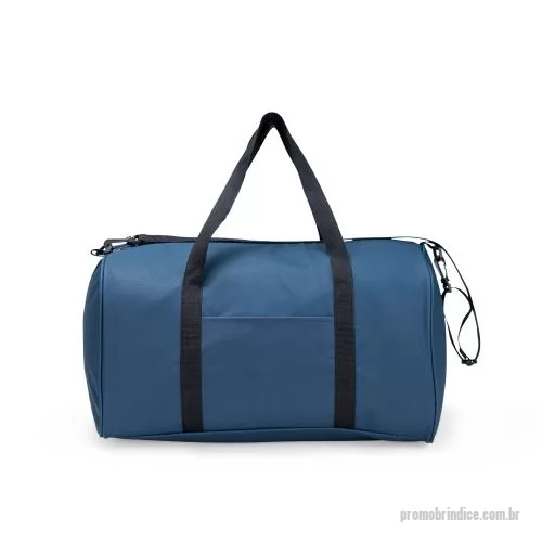 Bolsa multiuso personalizada - Bolsa em poliéster com revestimento impermeável em PVC, fechamento zíper, capacidade até 44 litros. Bolso interno e frontal aberto.
