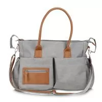 Bolsa Multifuncional confeccionada em poliéster 300D e PU e interior em 210D, ideal para o dia a dia. Conta com 6 compartimentos externos com botão de ímã, sendo um deles com detalhe em zíper. Possui alça de ombro ajustável em poliéster com detalhes 