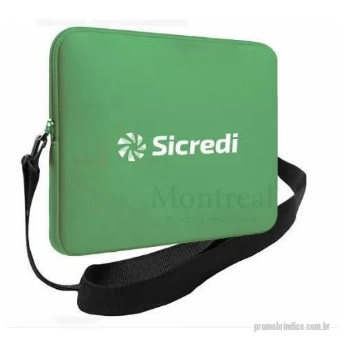 Bolsa para notebook personalizada - Capa de Notebook 15 36x26 cm Em neoprene de 3mm de espessura Personalização em sublimação Acabamento com zíper Acompanhado alça de gorgurao