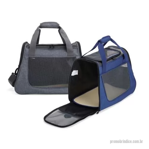 Bolsa para Transporte de Pets personalizada - Bolsa para transporte de pets, confeccionada em tecido Oxford com bolso lateral. Seu tapete dupla face, com uma camada aveludada, foi projetado para proporcionar o máximo conforto ao pet. Equipada com telas respiráveis em nylon, esta bolsa apresenta 