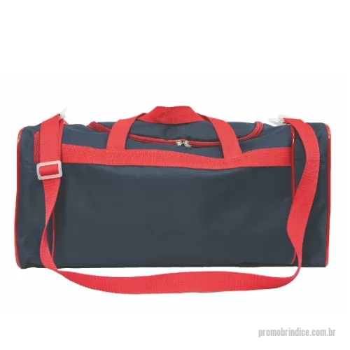 Bolsa personalizada - Bolsa de viagem em nylon 600 com dois bolsos, alças de mão e tiracolo com zíper tipo tampa medindo 29 cm x 60 cm x 31 cm. 