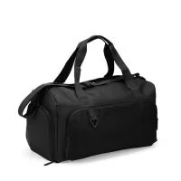 Bolsa confeccionada em couro sintético com capacidade de até 32 litros. Apresenta compartimento interno com bolso de zíper e outros dois bolsos abertos. Conta ainda com cinco compartimentos externos em diferentes tamanhos, incluindo um lateral dedica