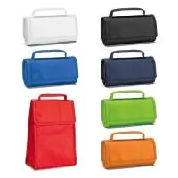 Bolsa térmica dobrável em non-woven (80 g/m²) com fecho aderente. Capacidade até 3 L. Bolsa fornecida desdobrada. Certificação EU Food Grade. Dobrada: 170 x 95 x 40 mm | Aberta: 170 x 265 x 110 mm