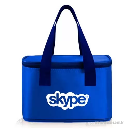 Bolsa térmica personalizada - Somos fabricantes, produzimos essa bolsa térmica nas combinações de cores que o cliente preferir. Fabricada em nylon 600 possui espuma térmica internamente e alça de mão. Medidas 20x15x15.