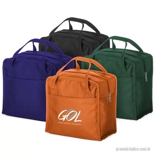 Bolsa térmica personalizada - Somos fabricantes! Bolsa térmica 7 litros em nylon com dois bolsos externos nas laterais, alça para mãos e revestimento interno térmico.  Linda e de altíssima qualidade! Perfeita para fidelizar seus clientes ou brindar seus funcionários! Disponível em diversas cores! Faça já seu orçamento! Medidas: 225 x 230 x 145 mm