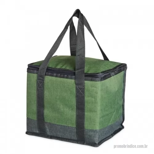 Bolsa térmica personalizada - Bolsa térmica de poliéster com capacidade de 12 Litros. Contém alça de mão em nylon.