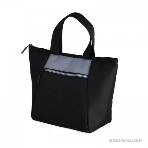 Bolsa térmica personalizada - Bolsa térmica com capacidade de 7 litros com bolso frontal e alças de mãos.
