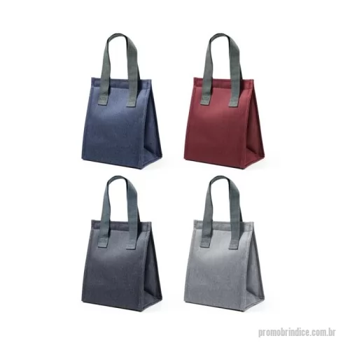 Bolsa térmica personalizada - Bolsa térmica em 300D de alta densidade com pegas em webbing. Contém 1 compartimento principal com fecho aderente. Capacidade até 2.5 L. 170 x 220 x 130 mm